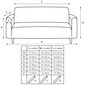 Sofos užvalkalas, 135-175 cm kaina ir informacija | Baldų užvalkalai | pigu.lt