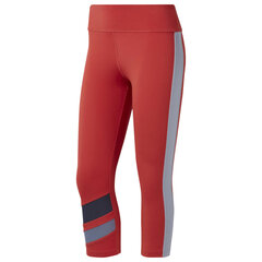 Женские спортивные колготки Reebok CAPRI EC2400, красные, S2019365 цена и информация | Спортивная одежда для женщин | pigu.lt