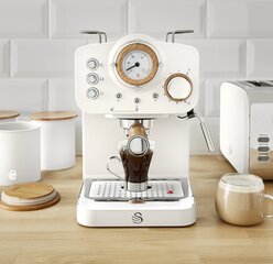 Swan SK22110WHTN coffee maker Espresso machine 1.2 L Manual цена и информация | Кофемашины | pigu.lt