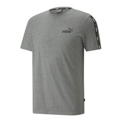 Marškinėliai Puma ESS+ Tape, tamsiai pilki S6438658 XXL kaina ir informacija | Sportinė apranga vyrams | pigu.lt