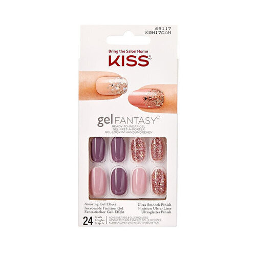Dirbtiniai nagai Kiss My Face 69117 Gel Fantasy Nails, 24 vnt. kaina ir informacija | Manikiūro, pedikiūro priemonės | pigu.lt