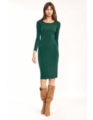 Приталенное зеленое платье - S192 цена и информация | Платья | pigu.lt