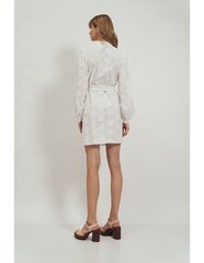 Белое кружевное платье с воротником-стойкой - S167 цена и информация | Платья | pigu.lt