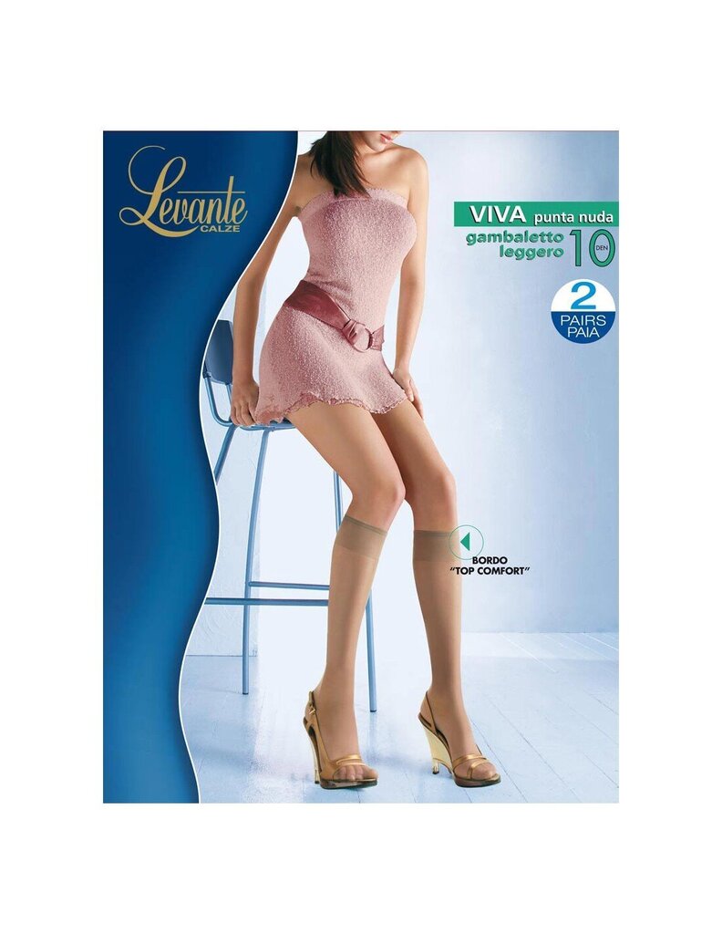 Kojinės moterims Levante Viva, rudos, 10 DEN kaina ir informacija | Moteriškos kojinės | pigu.lt