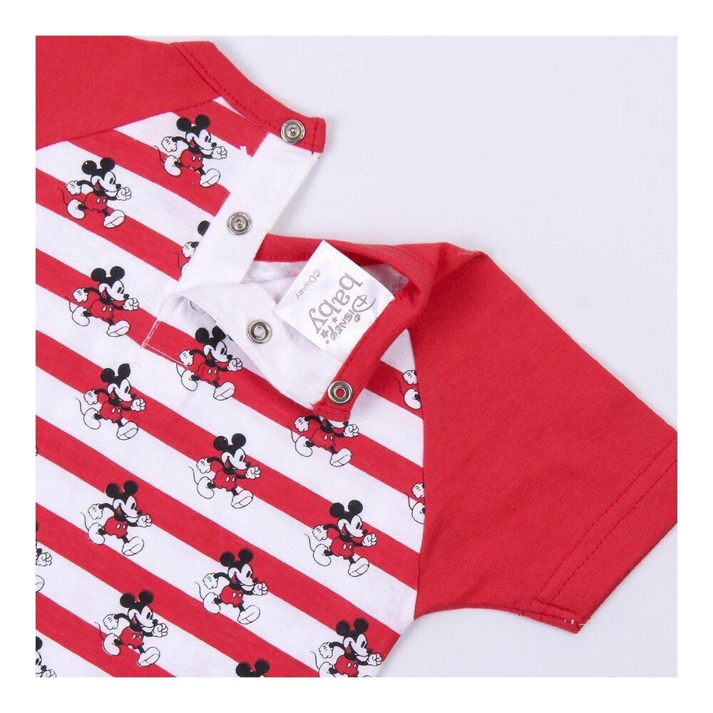 Romper kostiumėlis kūdikiams trumpomis rankovėmis Mickey Mouse Raudona цена и информация | Smėlinukai, siaustinukai | pigu.lt
