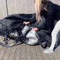Neperšlampamas dviratis - grilio užvalkalas - sodo baldų užvalkalas, XL, juodas kaina ir informacija | Kuprinės ir krepšiai | pigu.lt