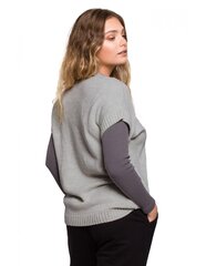 Megztinis moterims Be Knit BK076 , pilkas цена и информация | Женские кофты | pigu.lt