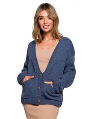 Kardiganas moterims Be Knit BK074, mėlynas kaina ir informacija | Megztiniai moterims | pigu.lt