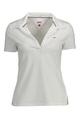 Marškinėliai moterims Tommy Hilfiger DW0DW12531, balti kaina ir informacija | Marškinėliai moterims | pigu.lt