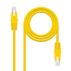Жесткий сетевой кабель UTP кат. 6 NANOCABLE   Жёлтый цена и информация | Кабели и провода | pigu.lt