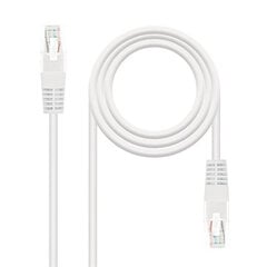 Жесткий сетевой кабель UTP кат. 6 NANOCABLE   Белый цена и информация | Кабели и провода | pigu.lt