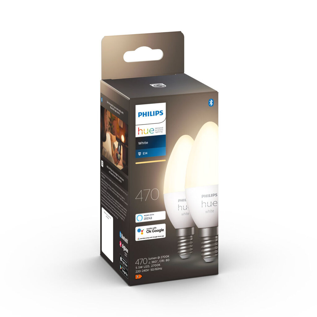 Išmani Lemputė Philips Hue E14 5,5 W 2700 K kaina ir informacija | Elektros lemputės | pigu.lt