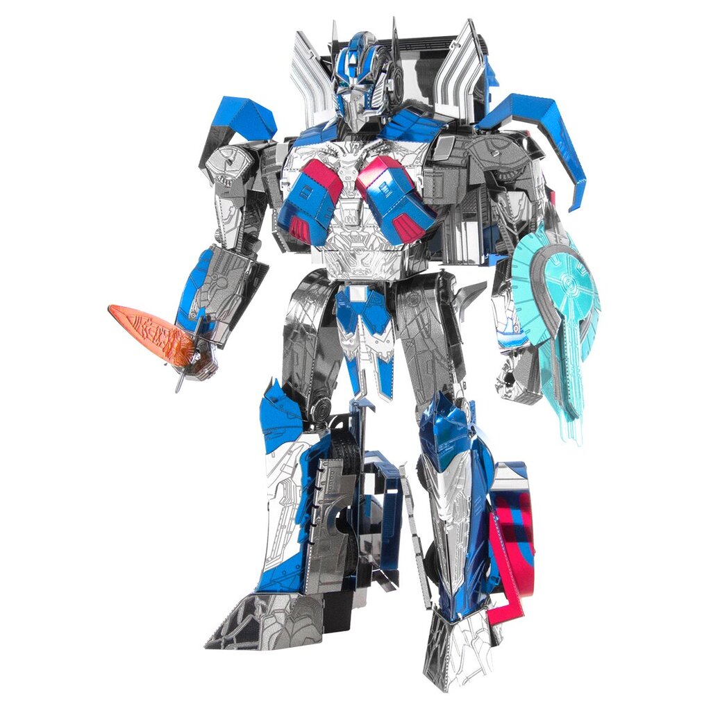 Metalinis 3D konstruktorius Transformeris Optimus Prime, spalvotas цена и информация | Konstruktoriai ir kaladėlės | pigu.lt