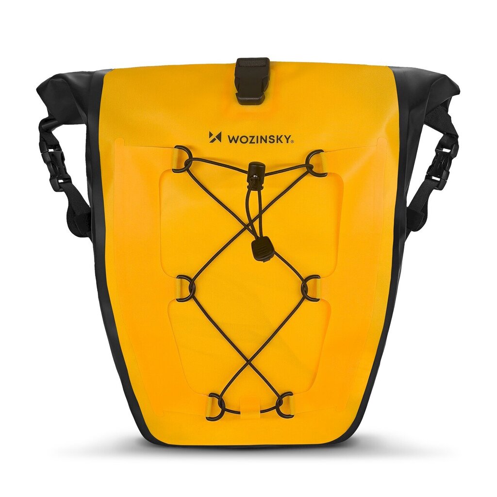 Dviračio krepšys Wozinsky WBB24YE, 25 l, geltonas цена и информация | Krepšiai, telefonų laikikliai | pigu.lt