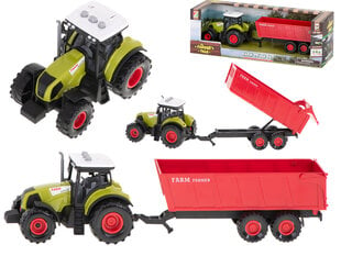 Модель трактора с прицепом (светодиод и звуковые эффекты) цена и информация | Игрушки для мальчиков | pigu.lt