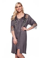 Комплект из бамбукового волокна халат и ночная рубашка 5-243 цена и информация | Женские халаты | pigu.lt