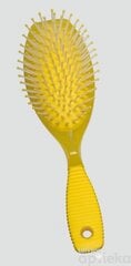 Щетка для волос TITANIA с резиновой ручкой, 10 рядов цена и информация | Расчески, щетки для волос, ножницы | pigu.lt