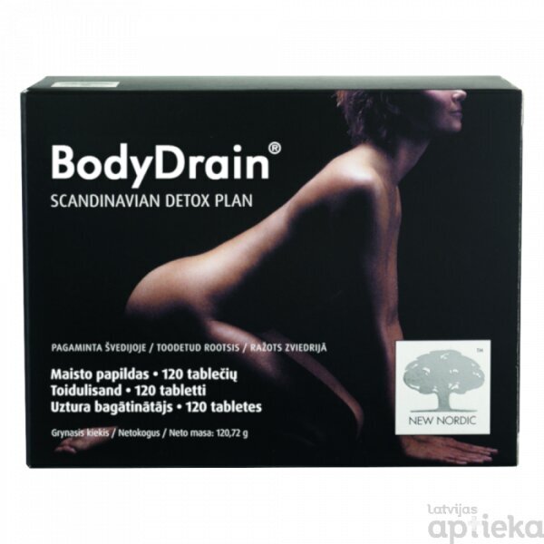 Maisto papildas svorio kontrolei BodyDrain® 120 vnt. kaina ir informacija | Papildai ir preparatai lieknėjimui | pigu.lt