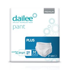 Sauskelnės suaugusiems Dailee Pant Premium Plus M, 14 vnt. kaina ir informacija | Sauskelnės, įklotai, paklotai suaugusiems | pigu.lt