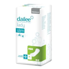 Прокладки DAILEE LADY PREMIUM SLIM MINI, 28 шт. цена и информация | Подгузники, прокладки, одноразовые пеленки для взрослых | pigu.lt