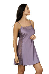 Атласная ночная сорочка Lega SN02, фиолетовый цена и информация | Женские пижамы, ночнушки | pigu.lt