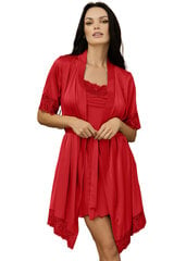 Атласный халат Lega SH01, красная цена и информация | Женские халаты | pigu.lt