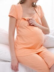 Пижама для беременных Lega MM04, персик цена и информация | Женские пижамы, ночнушки | pigu.lt