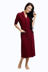 Вискозный халат Lega HLV04, бордовый цена и информация | Женские халаты | pigu.lt