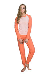 Medvilninė pižama moterims Lega PM62, oranžinė kaina ir informacija | Naktiniai, pižamos moterims | pigu.lt