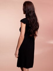 Вискозная ночная сорочка Lega NMV64, чёрный цена и информация | Женские пижамы, ночнушки | pigu.lt