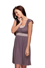 Вискозная ночная сорочка Lega NMV64, какао цена и информация | Женские пижамы, ночнушки | pigu.lt