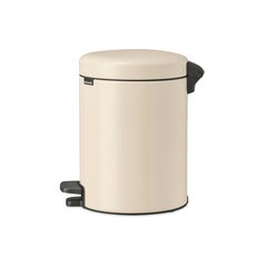 Brabantia Pedal Bin Newicon 5 L Soft Beige цена и информация | Мусорные баки | pigu.lt