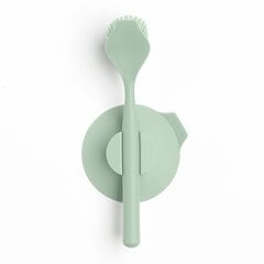 Щетка для мытья посуды на присоске - Jade Green цена и информация | Кухонная утварь | pigu.lt