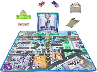 Paw Patrol The Movie - True Metal - Adventure City Playmat - žaidimų kilimėlis Kepu Patrol + 2 automobiliai. kaina ir informacija | Žaislai berniukams | pigu.lt