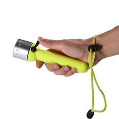 Светодиодный фонарик для дайвинга, желтый цена и информация | Фонарики, прожекторы | pigu.lt