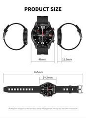 Microwear L13 Lux Silver/Brown Leather kaina ir informacija | Išmanieji laikrodžiai (smartwatch) | pigu.lt