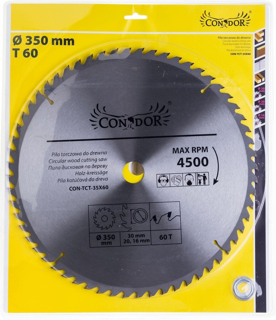 Diskinis pjūklas Condor, 350x30 mm kaina ir informacija | Pjūklai, pjovimo staklės | pigu.lt