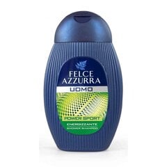 Dušo želė/šampūnas vyrams Felce Azzurra Power Sport, 250ml kaina ir informacija | Dušo želė, aliejai | pigu.lt