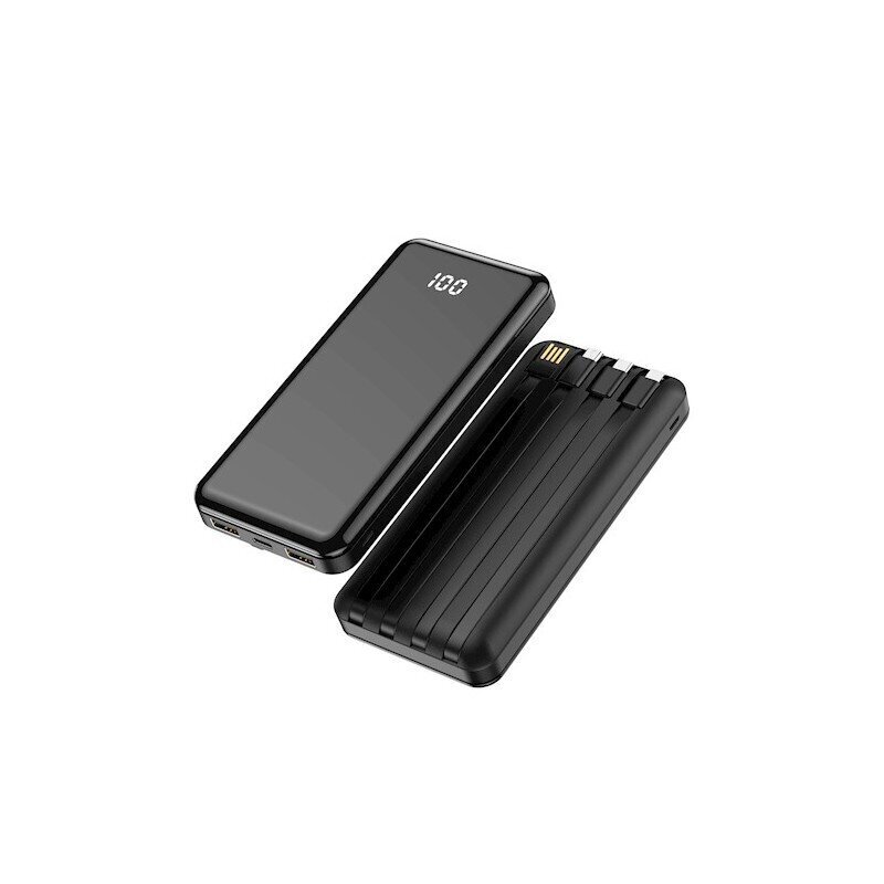 Įkraunama baterija Forever TB-411 ALLin1 10000 mAh su laidais USB-C + Lightning + microUSB kaina ir informacija | Atsarginiai maitinimo šaltiniai (power bank) | pigu.lt