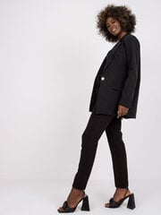 Женское пальто-блейзер, черное  цена и информация | Женские пиджаки | pigu.lt