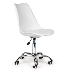 Biuro kėdė su ratukais, balta kaina ir informacija | Biuro kėdės | pigu.lt