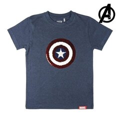 Футболка с коротким рукавом детская The Avengers Тёмно Синий цена и информация | Рубашка для мальчиков | pigu.lt