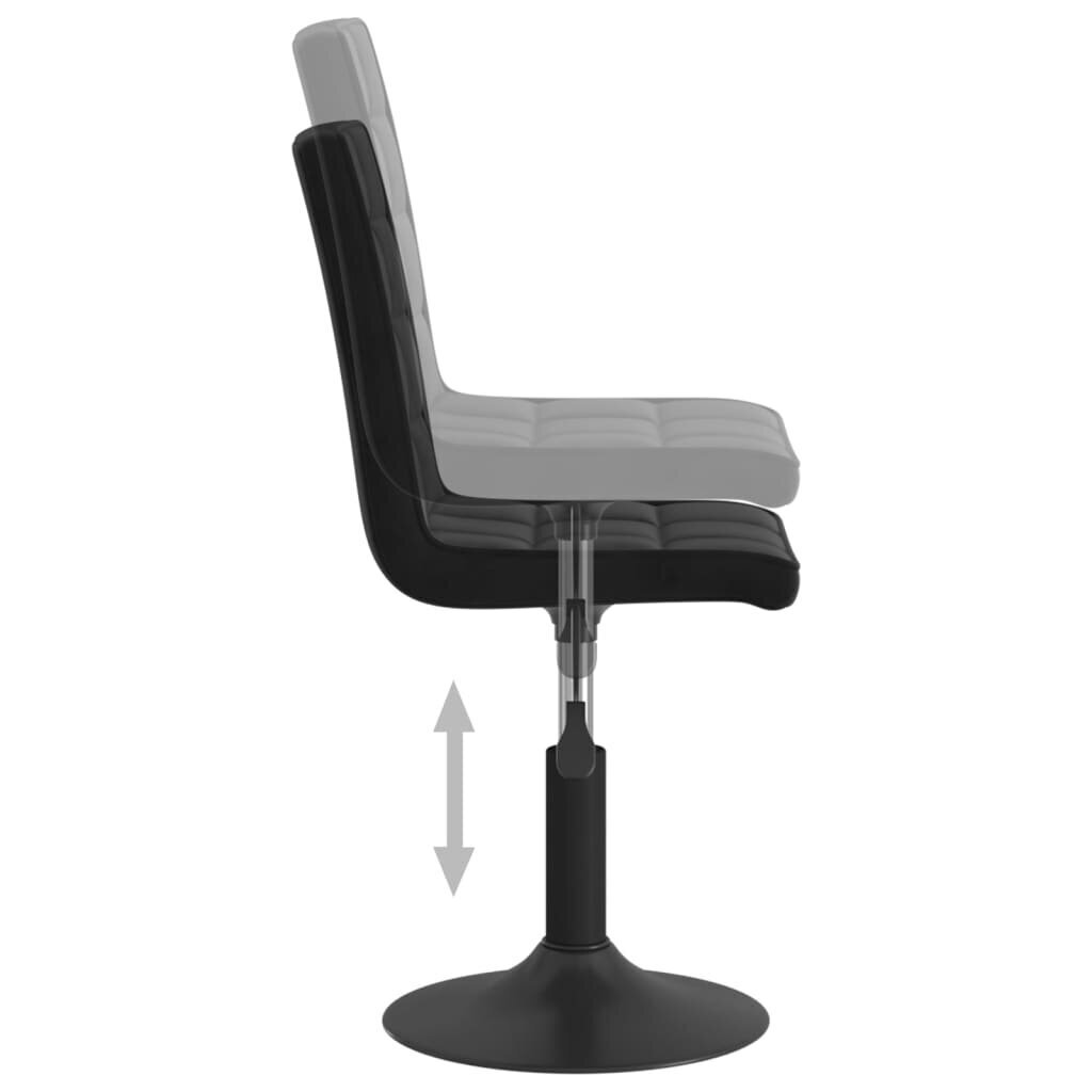 Pasukamos valgomojo kėdės, 2 vnt., juodos kaina ir informacija | Virtuvės ir valgomojo kėdės | pigu.lt
