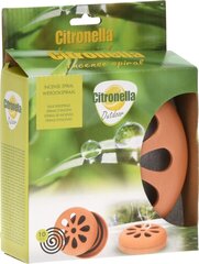 Citronella spiralė nuo uodų 10 vnt. kaina ir informacija | Priemonės nuo uodų ir erkių | pigu.lt