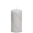 Parafino žvakė Bolero 7xh10cm, pilka matinė