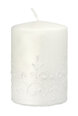 Artman Dekoratyvinė cilindrinė žvakė Tiffany, 7x10 cm, balta