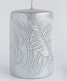 Парафиновая свеча, 7x10 см, серебристого цвета