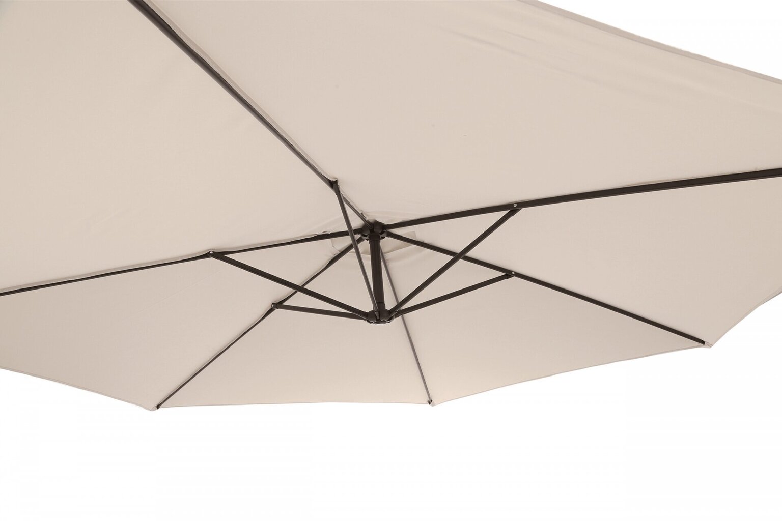 Lauko skėtis Malabo 300 cm, smėlio/pilkas kaina ir informacija | Skėčiai, markizės, stovai | pigu.lt