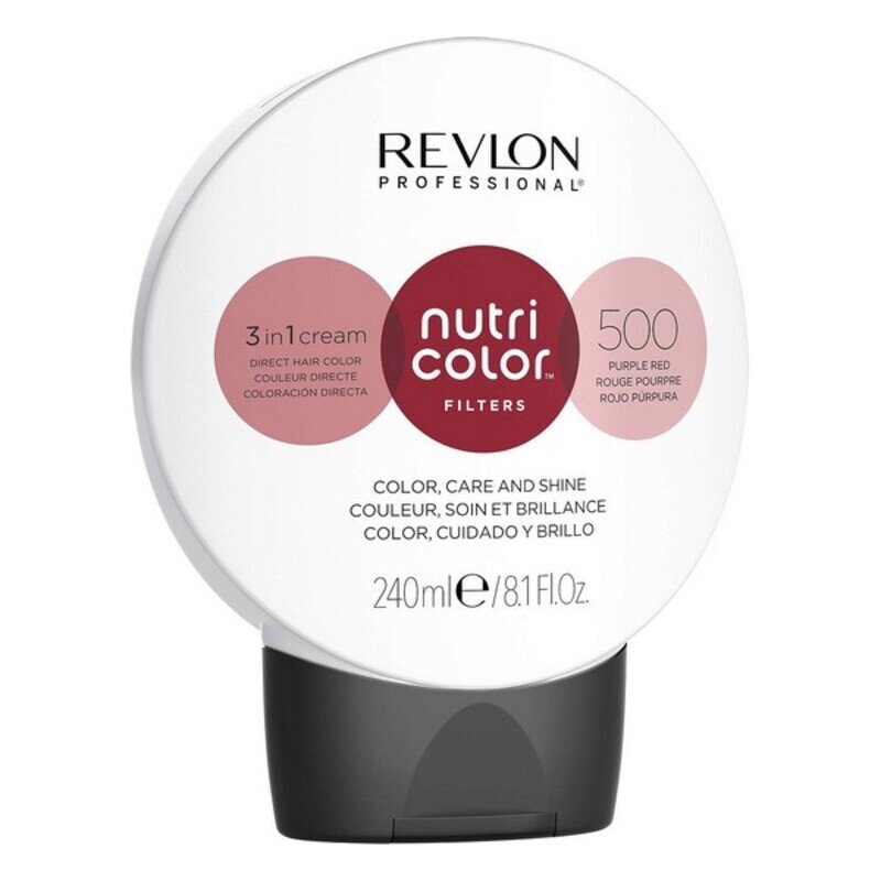 Plaukų kaukė Revlon Nutri Color Filters 500 Purple Red, 240ml цена и информация | Plaukų dažai | pigu.lt