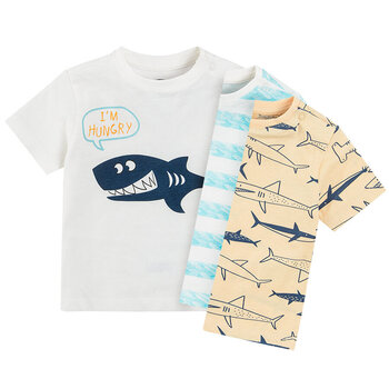 Cool Club marškinėliai trumpomis rankovėmis berniukams, 3 vnt., CCB2402336-00 kaina ir informacija | Marškinėliai kūdikiams | pigu.lt